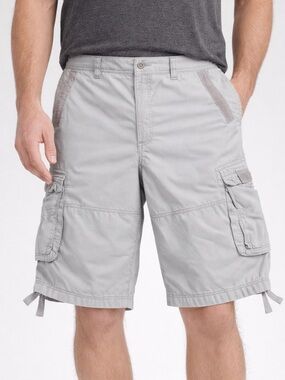 Helix Cargo Shorts Men’s Size 38 Gray Utility Ripstop Outdoor Casual